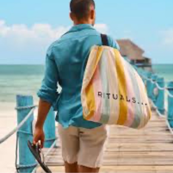 RITUALS Striped Beach Tote Bag - Picture 1 of 13